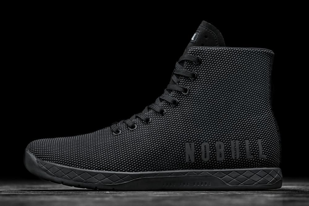 NOBULL High-Top Superfabric Uzun Spor Ayakkabı Erkek - Siyah - Turkiye (ZCQ-627054)